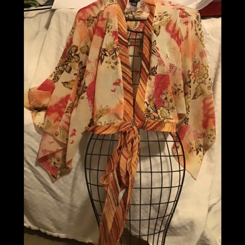 Free People Style Bohemian Kimono Wrap Top